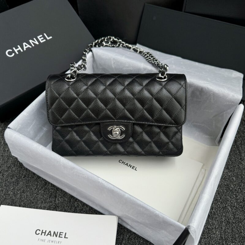 Replica CHANEL Classic Flap 23cm Black Silver - Best Fake Designer Bags